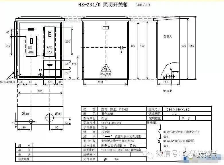 三級(jí)分配總和配電箱和施工要求