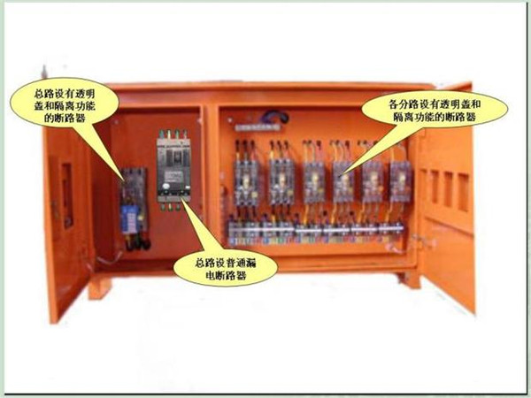 施工臨時用電配電箱標(biāo)準(zhǔn)慣例